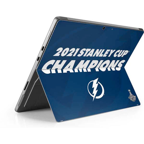 NHL 2021 Stanley Cup Champions Tampa Bay Lightning Surface Pro 8 Skin