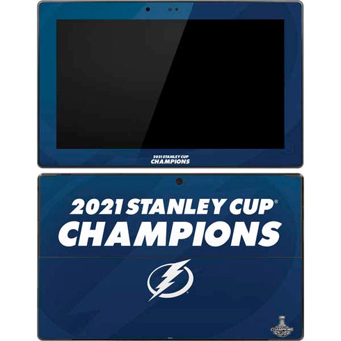 NHL 2021 Stanley Cup Champions Tampa Bay Lightning Surface Pro Tablet Skin