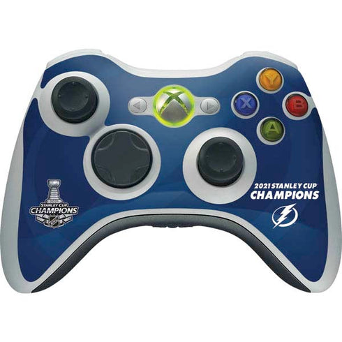 NHL 2021 Stanley Cup Champions Tampa Bay Lightning Xbox 360 Wireless Controller Skin