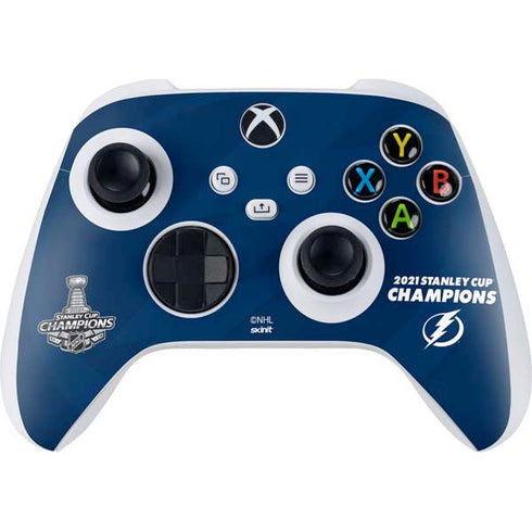 NHL 2021 Stanley Cup Champions Tampa Bay Lightning Xbox Series S Controller Skin