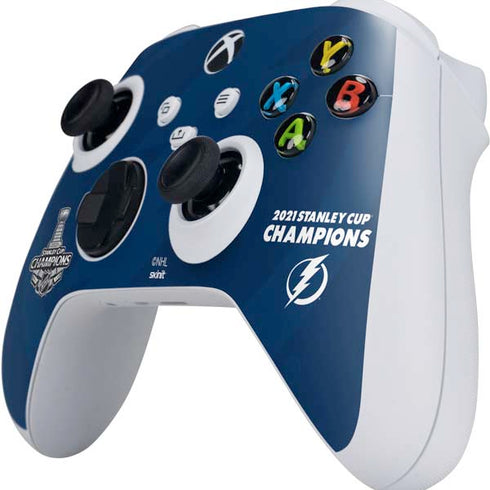 NHL 2021 Stanley Cup Champions Tampa Bay Lightning Xbox Series S Controller Skin