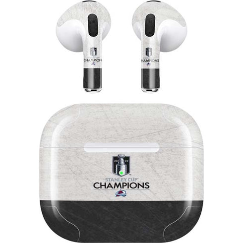 NHL 2022 Stanley Cup Champions Avalanche Apple AirPods (3rd Gen 2021) Skin