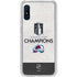 NHL 2022 Stanley Cup Champions Avalanche Galaxy A10e Clear Case