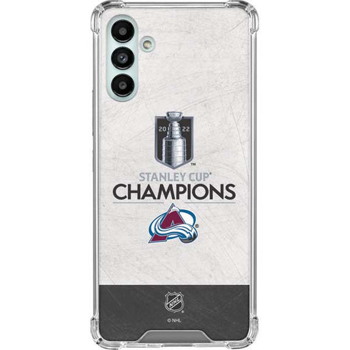 NHL 2022 Stanley Cup Champions Avalanche Galaxy A13 5G Clear Case