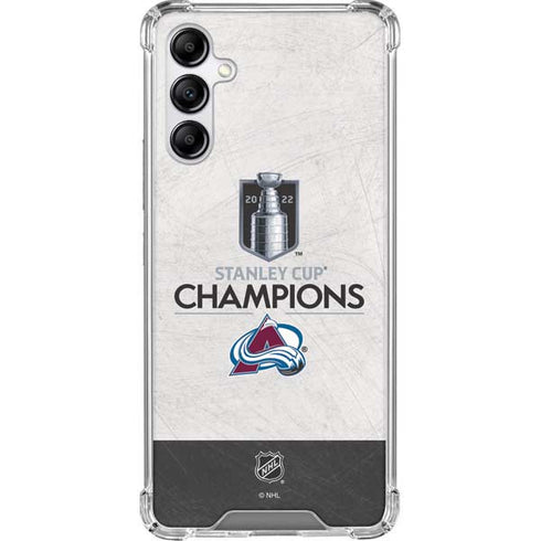 NHL 2022 Stanley Cup Champions Avalanche Galaxy A14 5G Clear Case