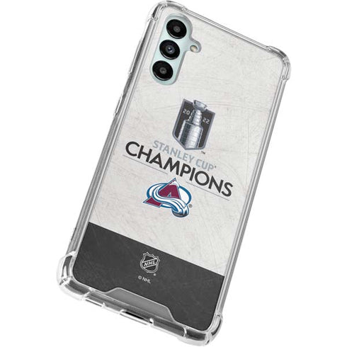 NHL 2022 Stanley Cup Champions Avalanche Galaxy A14 5G Clear Case