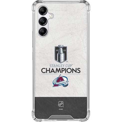 NHL 2022 Stanley Cup Champions Avalanche Galaxy A15 5G Clear Case