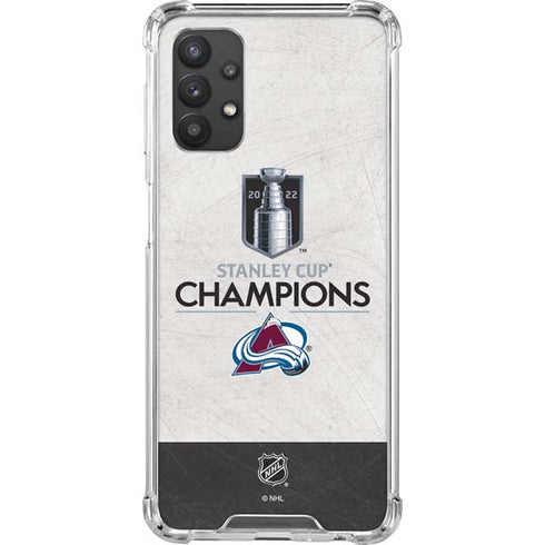 NHL 2022 Stanley Cup Champions Avalanche Galaxy A32 5G Clear Case