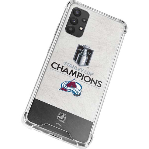 NHL 2022 Stanley Cup Champions Avalanche Galaxy A32 5G Clear Case
