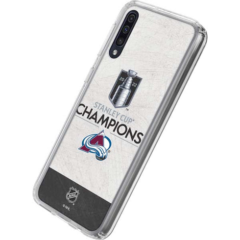 NHL 2022 Stanley Cup Champions Avalanche Galaxy A50 Clear Case