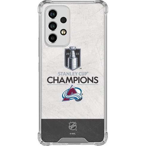 NHL 2022 Stanley Cup Champions Avalanche Galaxy A53 5G Clear Case