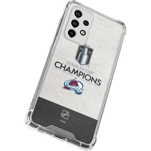 NHL 2022 Stanley Cup Champions Avalanche Galaxy A53 5G Clear Case