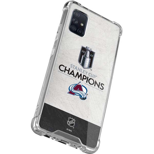 NHL 2022 Stanley Cup Champions Avalanche Galaxy A71 5G Clear Case