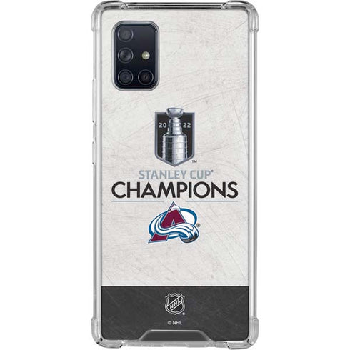 NHL 2022 Stanley Cup Champions Avalanche Galaxy A71 5G Clear Case