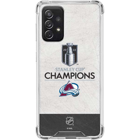 NHL 2022 Stanley Cup Champions Avalanche Galaxy A72 5G Clear Case