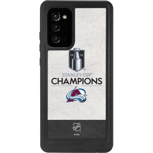NHL 2022 Stanley Cup Champions Avalanche Galaxy Note20 5G Waterproof Case