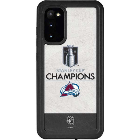 NHL 2022 Stanley Cup Champions Avalanche Galaxy S20 Waterproof Case