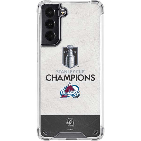 NHL 2022 Stanley Cup Champions Avalanche Galaxy S21 5G Clear Case