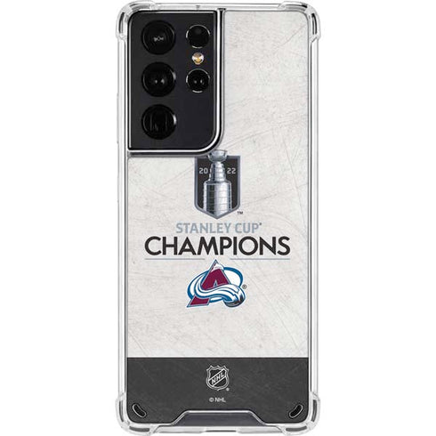 NHL 2022 Stanley Cup Champions Avalanche Galaxy S21 Ultra 5G Clear Case