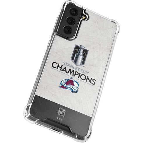 NHL 2022 Stanley Cup Champions Avalanche Galaxy S22 Plus Clear Case