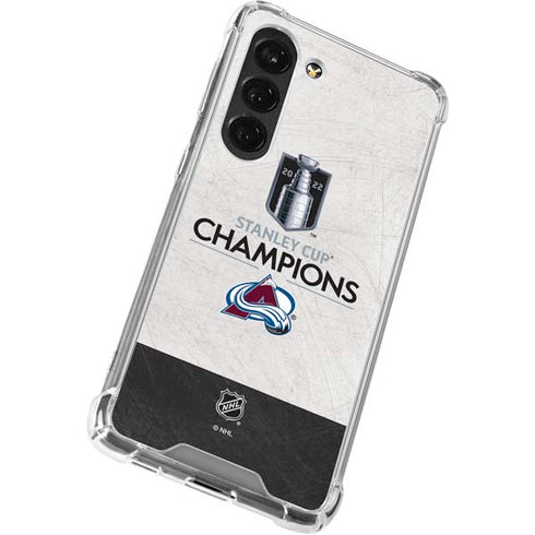 NHL 2022 Stanley Cup Champions Avalanche Galaxy S23 Clear Case