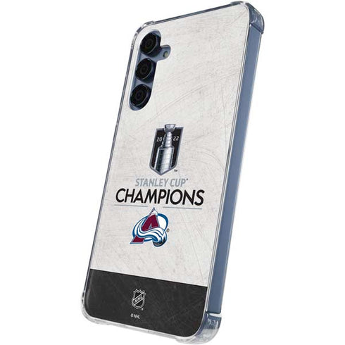 NHL 2022 Stanley Cup Champions Avalanche Galaxy S24 Clear Case