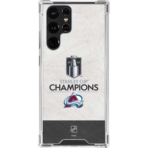 NHL 2022 Stanley Cup Champions Avalanche Galaxy S24 Ultra Clear Case