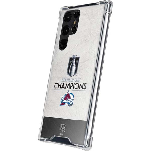 NHL 2022 Stanley Cup Champions Avalanche Galaxy S24 Ultra Clear Case