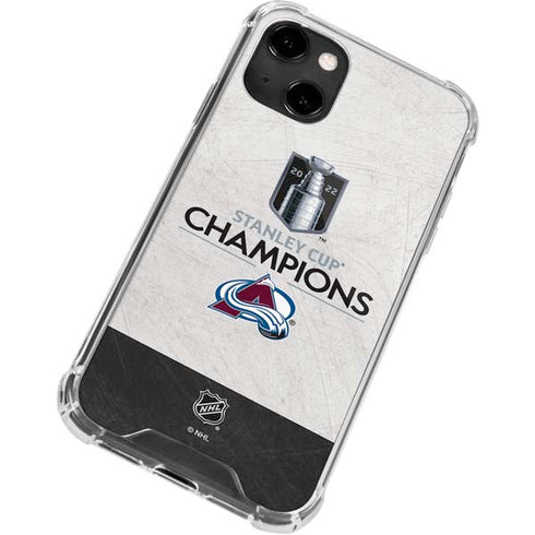 NHL 2022 Stanley Cup Champions Avalanche iPhone 13 Clear Case