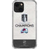 NHL 2022 Stanley Cup Champions Avalanche iPhone 13 Clear Case