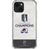 NHL 2022 Stanley Cup Champions Avalanche iPhone 13 Mini Clear Case