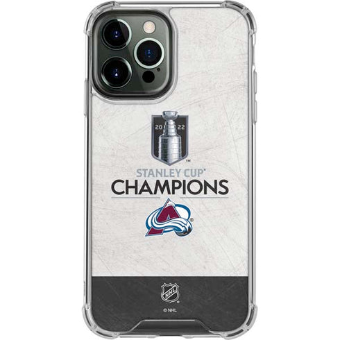 NHL 2022 Stanley Cup Champions Avalanche iPhone 13 Pro Max Clear Case