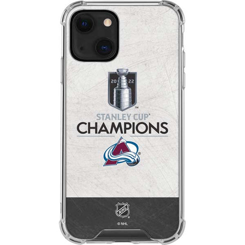 NHL 2022 Stanley Cup Champions Avalanche iPhone 14 Clear Case