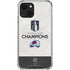NHL 2022 Stanley Cup Champions Avalanche iPhone 14 Plus Clear Case