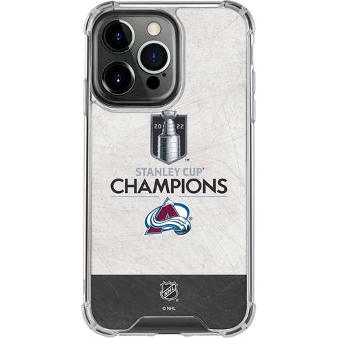NHL 2022 Stanley Cup Champions Avalanche iPhone 15 Pro Clear Case