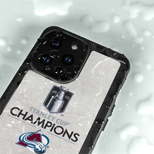 NHL 2022 Stanley Cup Champions Avalanche iPhone 14 Pro Max Waterproof Case