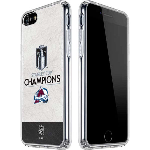 NHL 2022 Stanley Cup Champions Avalanche iPhone SE (2nd & 3rd Gen) Clear Case