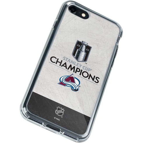 NHL 2022 Stanley Cup Champions Avalanche iPhone SE (2nd & 3rd Gen) Clear Case