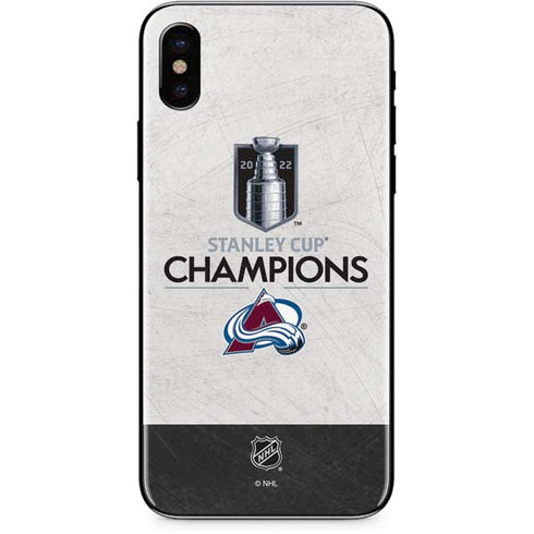 NHL 2022 Stanley Cup Champions Avalanche iPhone XS Skin