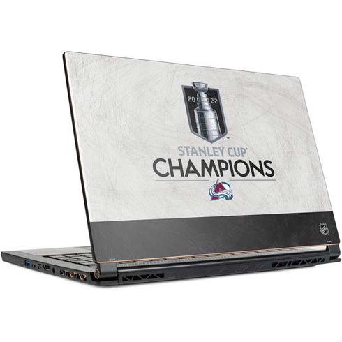 NHL 2022 Stanley Cup Champions Avalanche MSI GS65 Stealth Laptop Skin