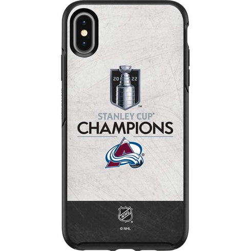 NHL 2022 Stanley Cup Champions Avalanche Otterbox Symmetry iPhone Skin