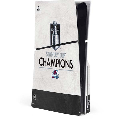NHL 2022 Stanley Cup Champions Avalanche PS5 Slim Disk Console Skin