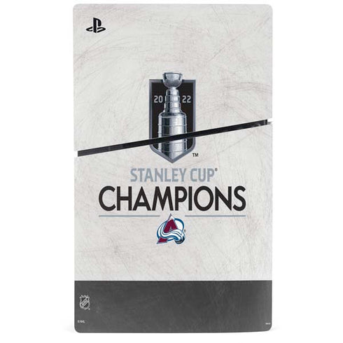 NHL 2022 Stanley Cup Champions Avalanche PS5 Slim Digital Edition Console Skin