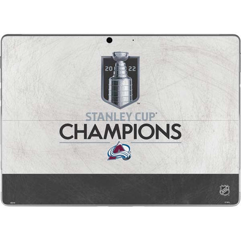 NHL 2022 Stanley Cup Champions Avalanche Surface Pro 8 Skin