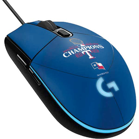 2023 World Series Champions Texas Rangers G203 Prodigy RGB Wired Gaming Mouse Skin