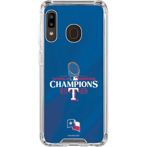 2023 World Series Champions Texas Rangers Galaxy A30 Clear Case