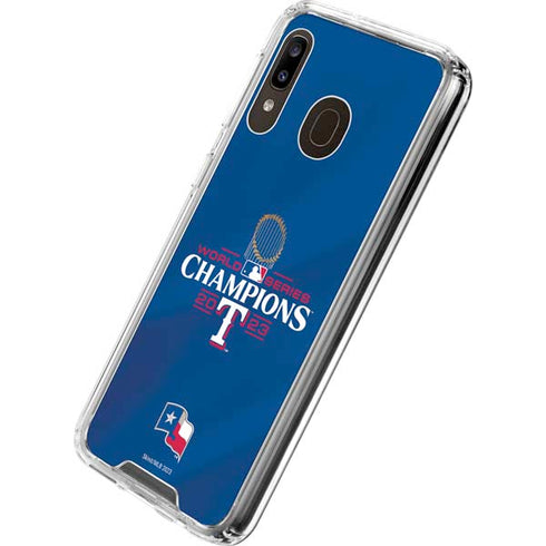 2023 World Series Champions Texas Rangers Galaxy A30 Clear Case