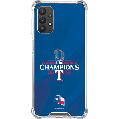 2023 World Series Champions Texas Rangers Galaxy A32 5G Clear Case