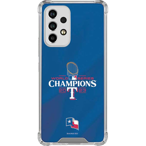 2023 World Series Champions Texas Rangers Galaxy A53 5G Clear Case