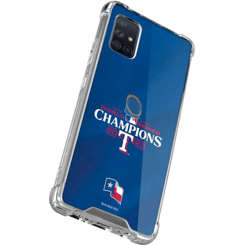 2023 World Series Champions Texas Rangers Galaxy A71 5G Clear Case